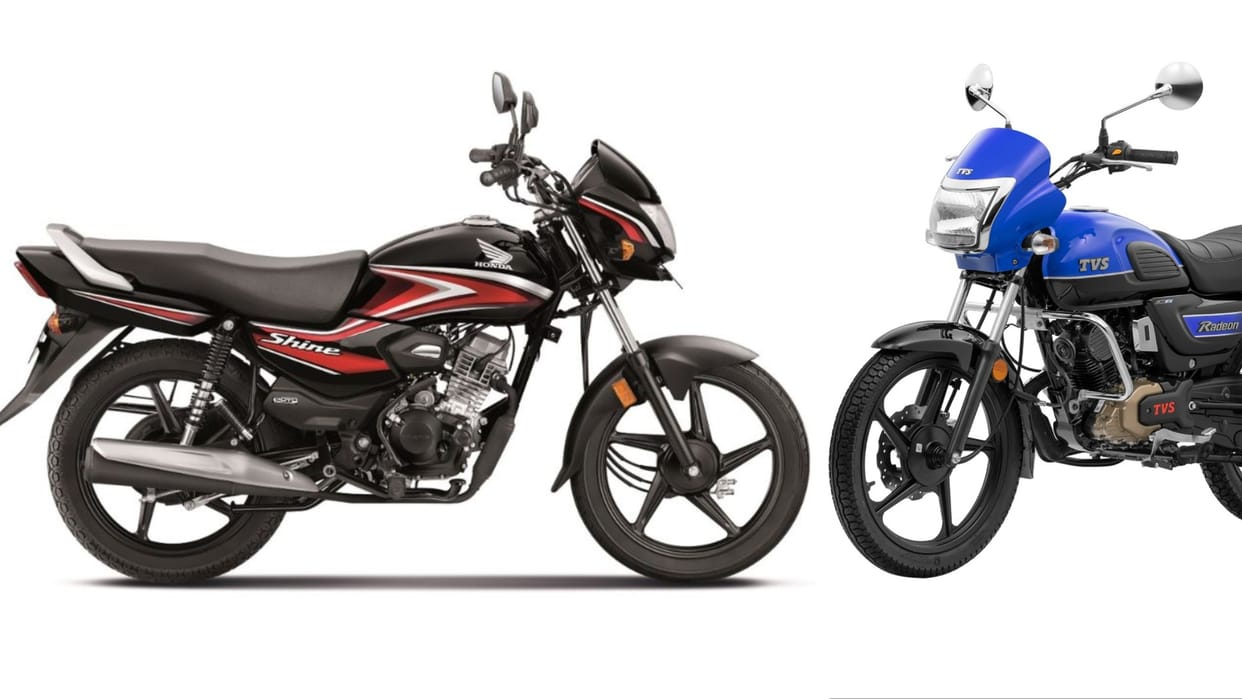 Honda Shine 100 vs TVS Radeon Know Price Features Engine Specs