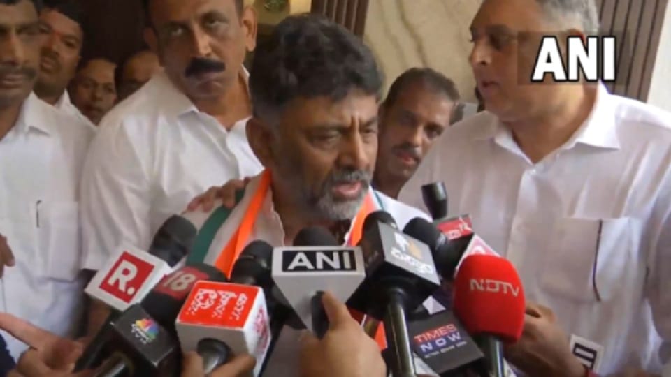Karnataka Congress President DK Shivakumar gets emotional on his party comfortable victory