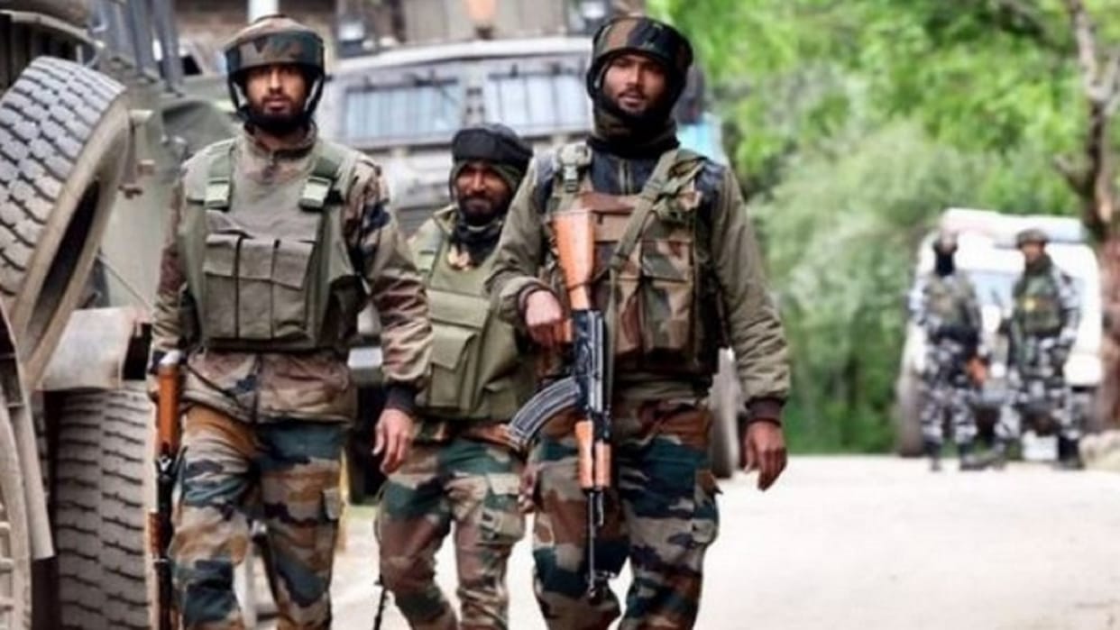 Encounter Between terrorists and security forces at Andwan Sagam of Anantnag
