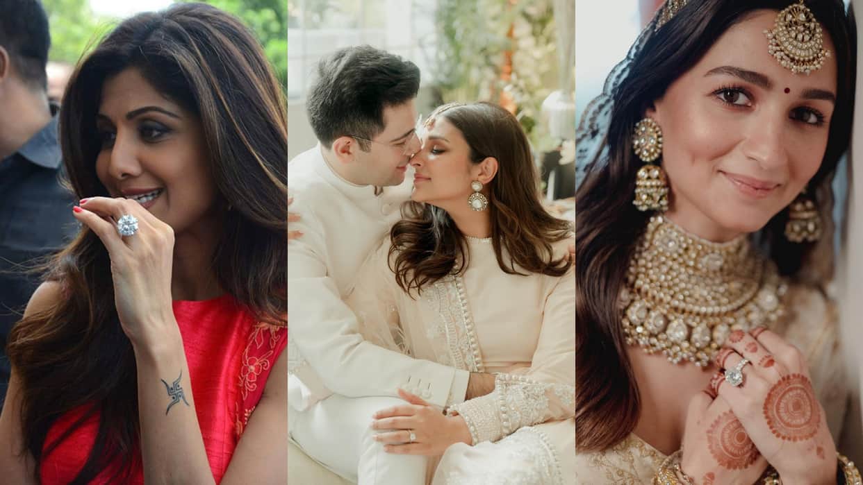 Engagement Ring Shilpa Shetty To parineeti chopra wore very expensive ring in Engagement see photos