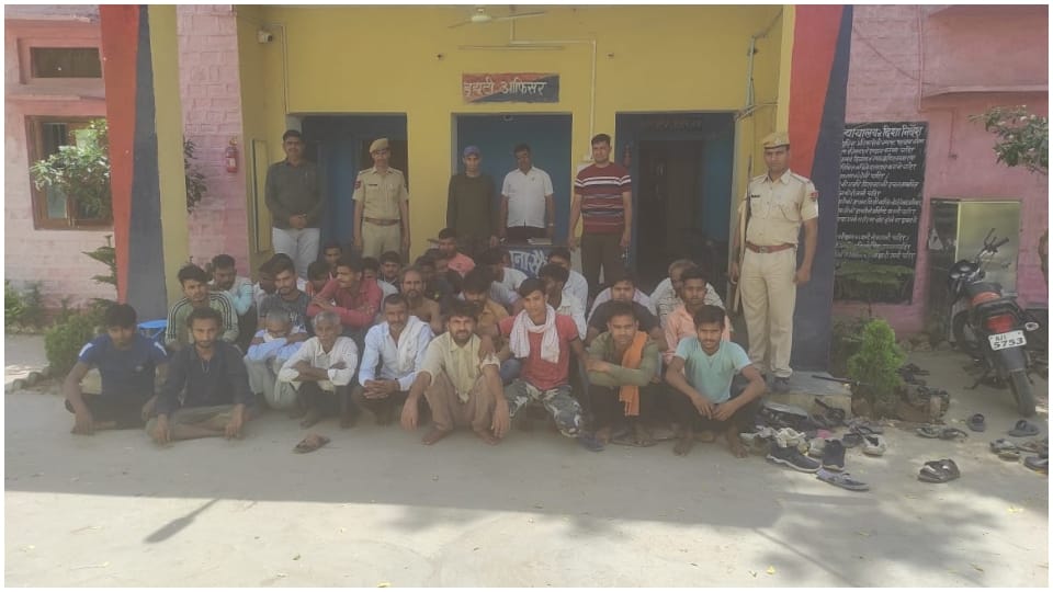 In Operation Sudarshan Chakra 3 teams of Dholpur Sampau police raided 15 places 50 accused arrested