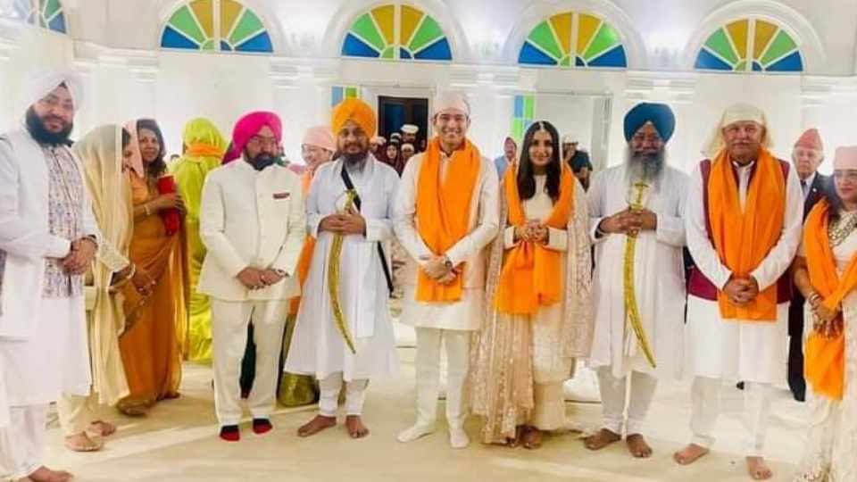 Political controversy over presence of Jathedar Harpreet Singh in engagement ceremony of Raghav and Parineeti