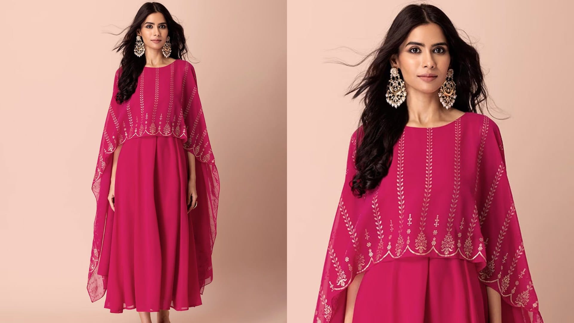 Styling Tips how to drape cape style dupatta with outfit tips in Hindi