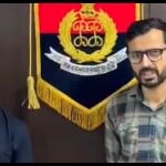 पुलिस के सहयोग से कंबोडिया से लौटे दोनों युवक।