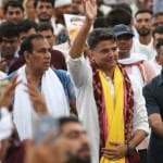 जन संघर्ष पदयात्रा में सचिन पायलट।