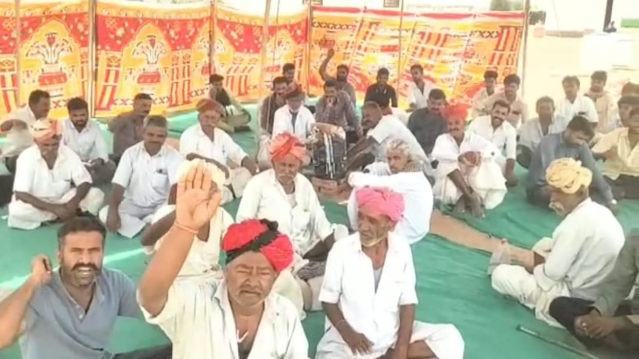 Jaisalmer Farmers protest against solar company continues for 27 days