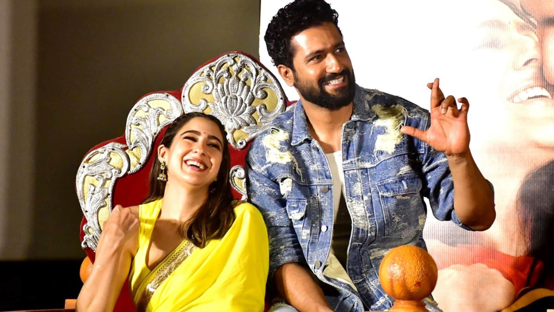 Zara Hatke Zara Bachke Vicky Kaushal Sara Ali Khan on Expensive Towel Got Angry also Called Herself Cheap