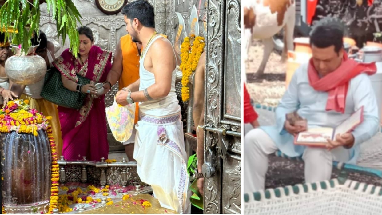 Ujjain Mahakal: Actor Govinda's wife Sunita arrives to visit Mahakal, Govinda busy in advertisement shoot