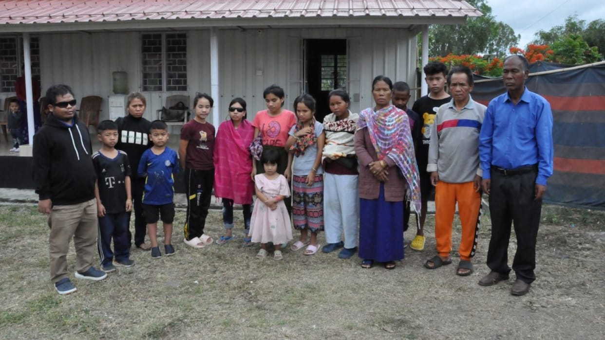 Manipur Violence Assam Rifles rescues 45 visually impaired students supporting staff of Mission Blind School