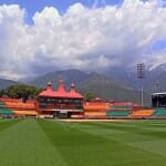 धर्मशाला क्रिकेट मैदान।