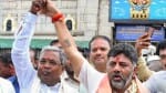 कांग्रेस नेता सिद्धारमैया और डीके शिवकुमार।