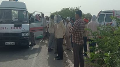 Big accident in Fatehpur, nine people Died, two injured