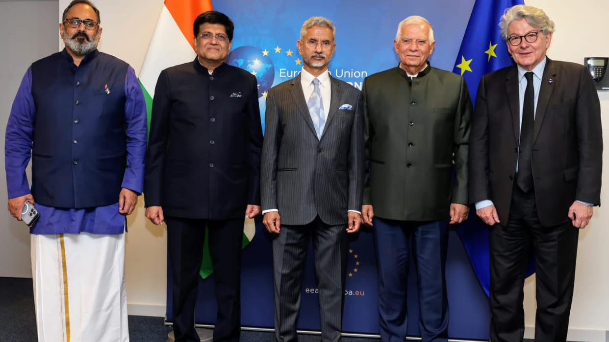 Jaishankar, Goyal, Chandrasekhar co-chair first India-EU Trade & Tech Council meet