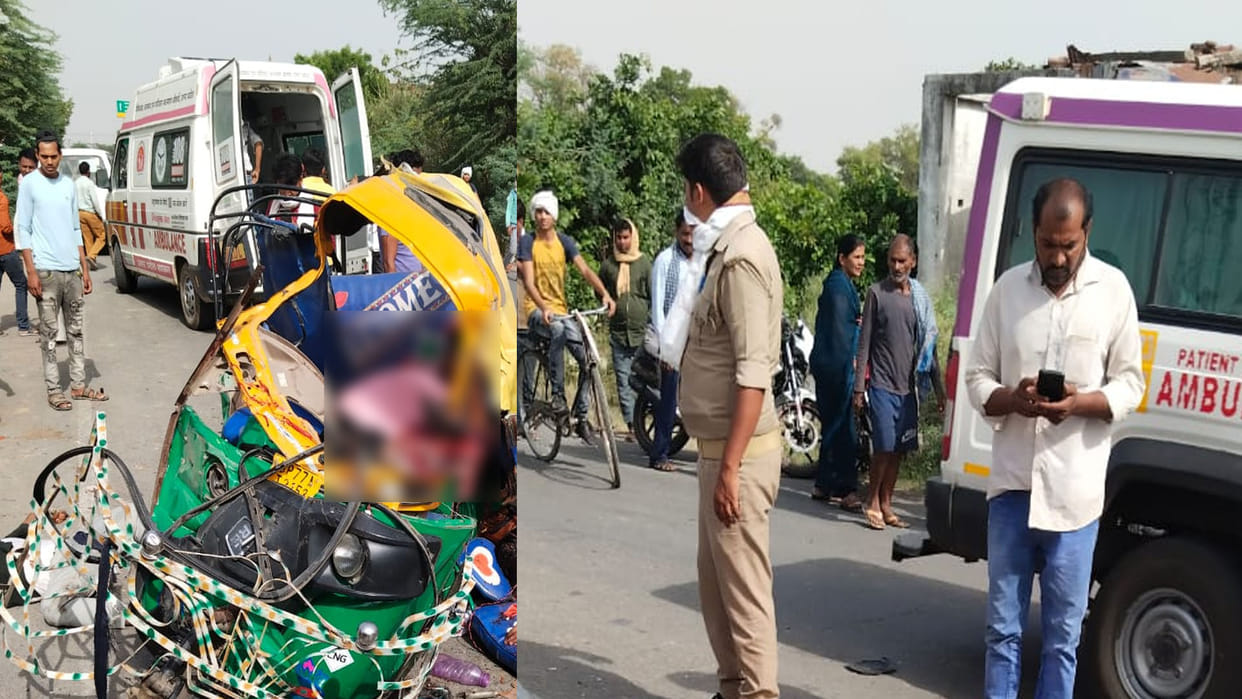 Big accident in Fatehpur, 10 people Died, one injured