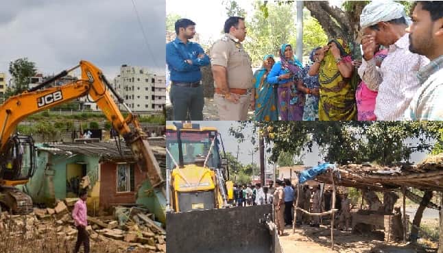Homes of the poor were destroyed in Hardoi, on the orders of the court, bulldozers ran on 39 houses and huts