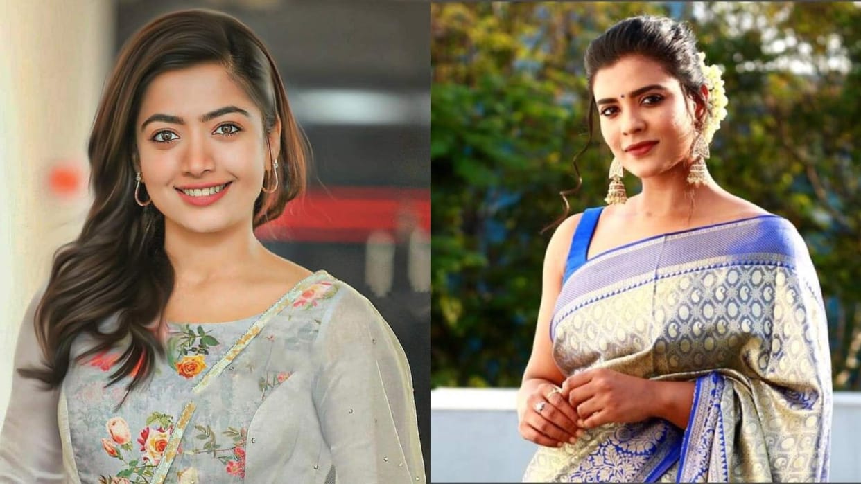 Rashmika Mandanna reacts to Aishwarya Rajesh clarification about Srivalli character in allu arjun film Pushpa