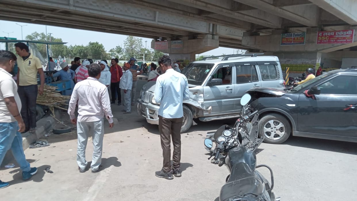 speeding Scorpio crushed young man standing near Ring Road underpass in varanasi