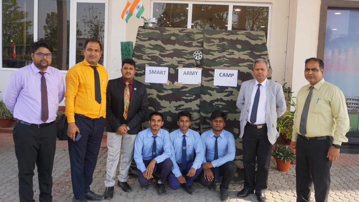 ITM Students prepared such a model of anti attack army camp