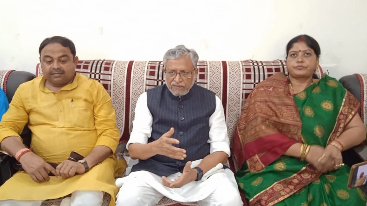 BJP MP Sushil Modi in Sasaram says that Bihar government is anti Hindu