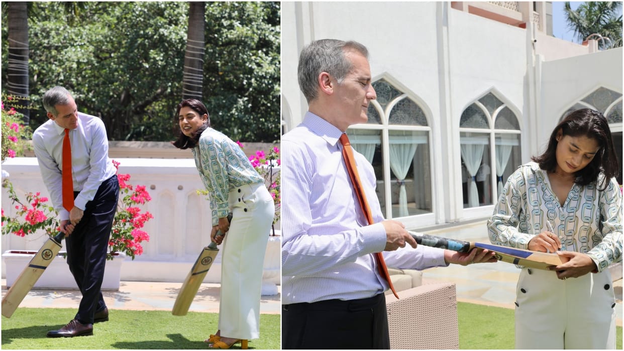 In Mumbai US Ambassador Garcetti relishes vada pav served by CM Shinde Said this on Pakistan Crisis