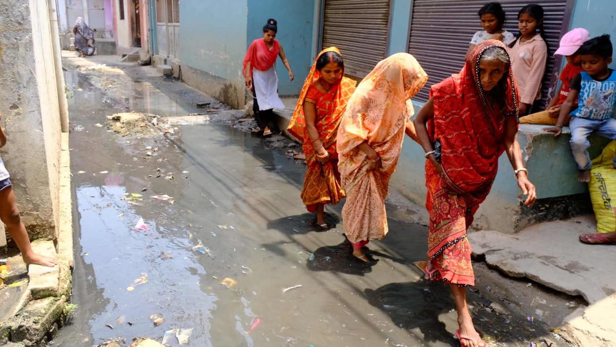 Gorakhpur city many area submerged again in rain
