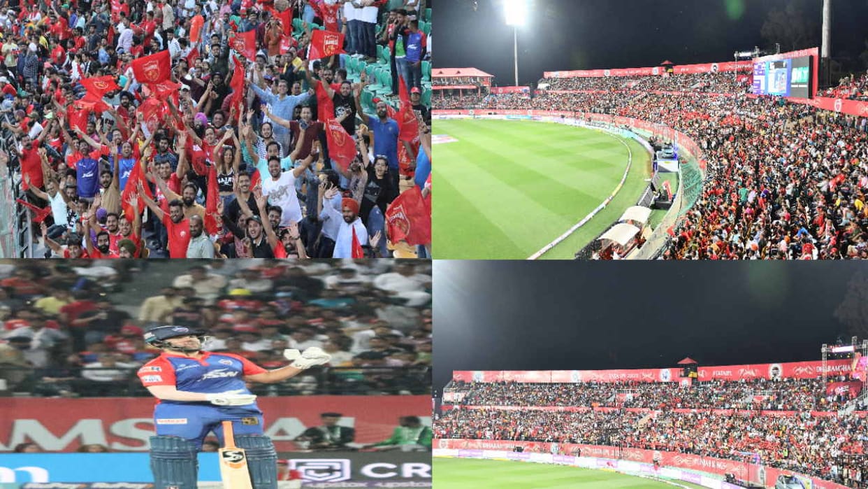 delhi capital team scored the second highest score in the history of Dharamshala Stadium