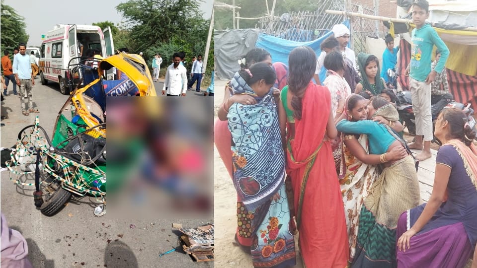 big road accident in Fatehpur tanker hits auto 10 killed uttar pradesh