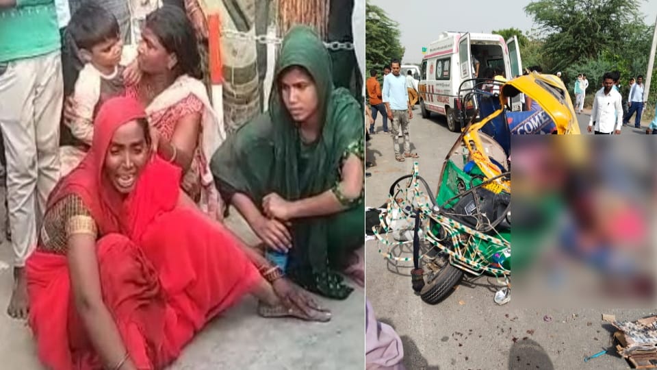 big road accident in Fatehpur collision of milk tanker and auto ten died up news in hindi