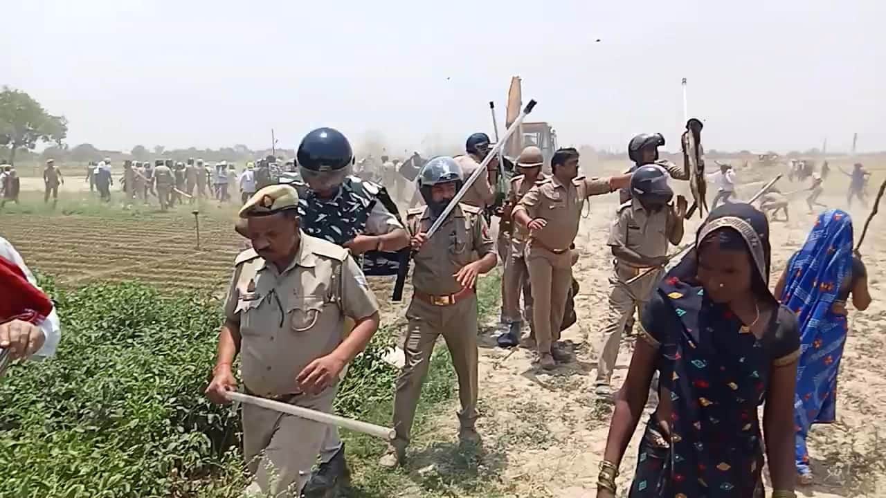 stone pelting on police and lathicharge on farmers in varanasi why situation worsened