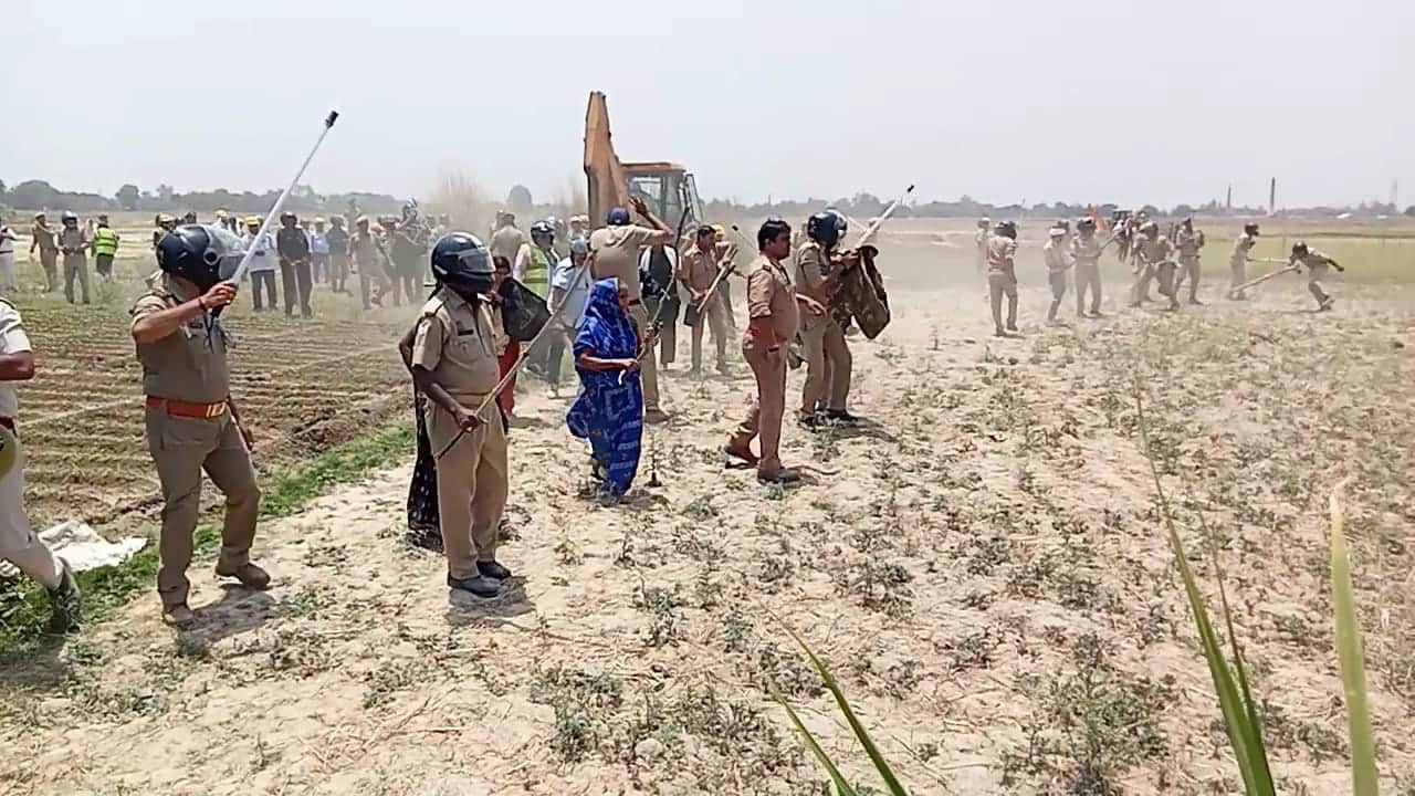 stone pelting on police and lathicharge on farmers in varanasi why situation worsened