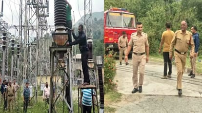 Mandi News: शानन परियोजना के स्विचयार्ड में धमाके के साथ भड़की आग Fire broke out with explosion in the switchyard of Shanan project