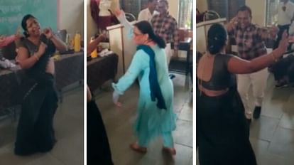 MP News: शिवपुरी में शिक्षक-शिक्षिका का डांस, सीसीएलई ट्रेनिंग के दौरान शिक्षक ने उड़ाए फ्लाइंग किस MP News: Dance of teacher in Shivpuri, teacher blows flying kiss during CCLE training