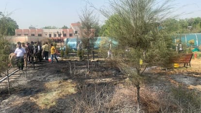 Varanasi Fire: वाराणसी में सर्किट हाउस के पास लगी आग, जानमाल का नुकसान नहीं Fire broke out near Circuit House in Varanasi, no loss of life or property