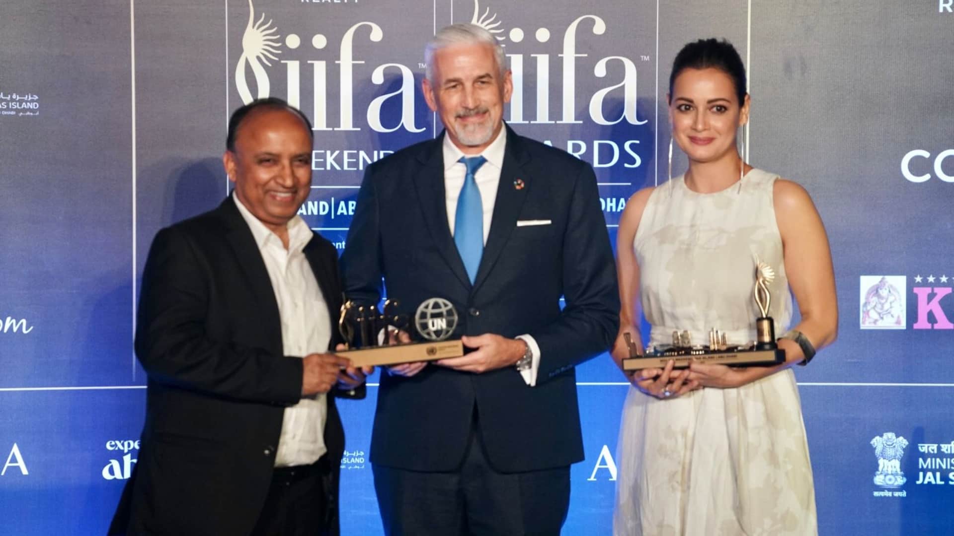 Big stars make distance from IIFA press conference Rajkummar Rao Rakul Preet Singh Dia Mirza appeared in Event