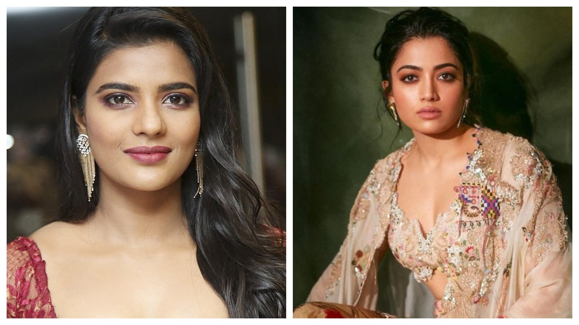 Rashmika Mandanna reacts to Aishwarya Rajesh clarification about Srivalli character in allu arjun film Pushpa