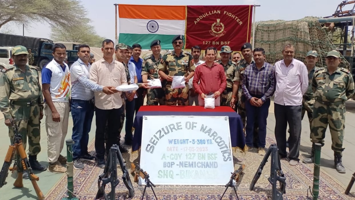 BSF recovered heroin worth 25 crores at Sri Ganganagar Indo-Pak border