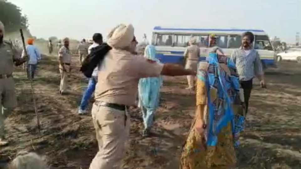 Policeman who slapped woman in Gurdaspur line spot