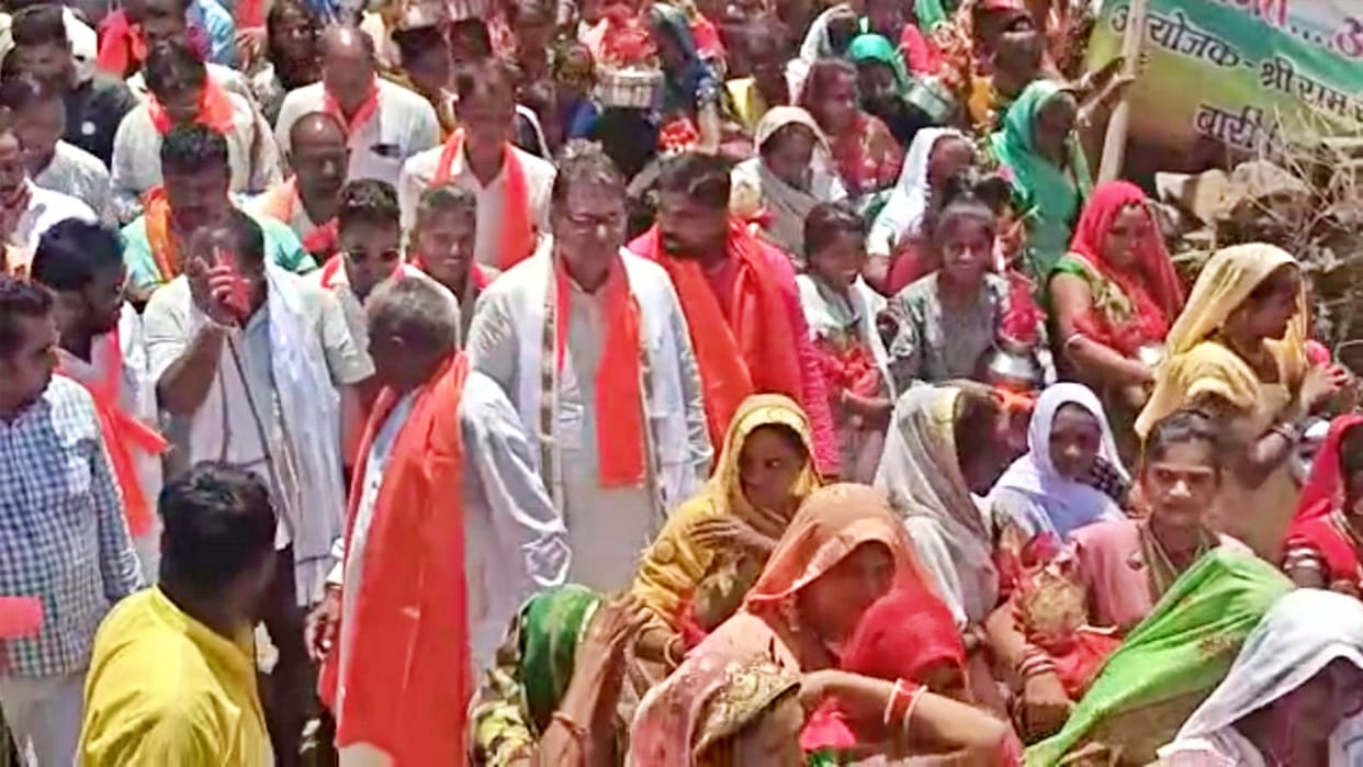 Deputy Leader of Opposition Satish Poonia visited tribal-dominated Banswara