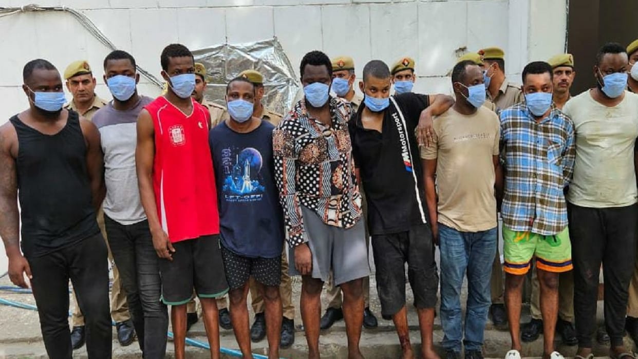 Nine Nigerians arrested with drugs worth Rs 300 crore in Greno