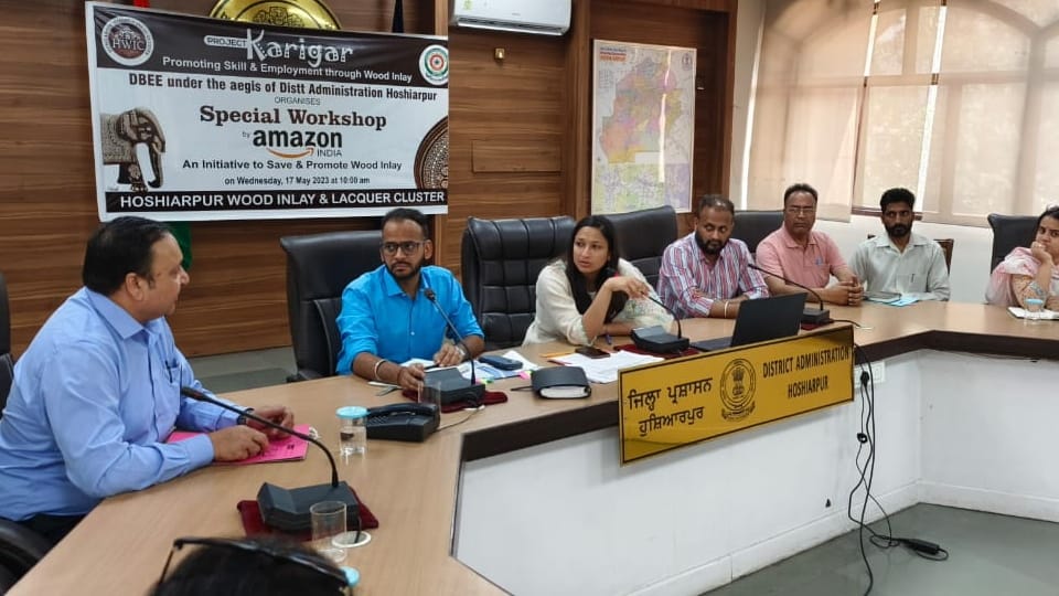 Hoshiarpur famous wood inlay work will now be available on e commerce sites