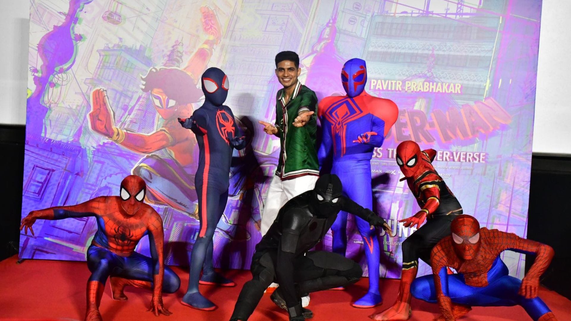 Spider Man Across the Spider Verse shubman gill said in my life dad is my superhero and in cricket virat kohli