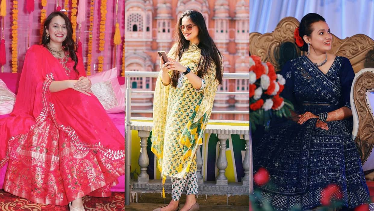 Fashion best looks of jaisalmair DM Tina Dabi wife of IAS Pradeep Gawande photos