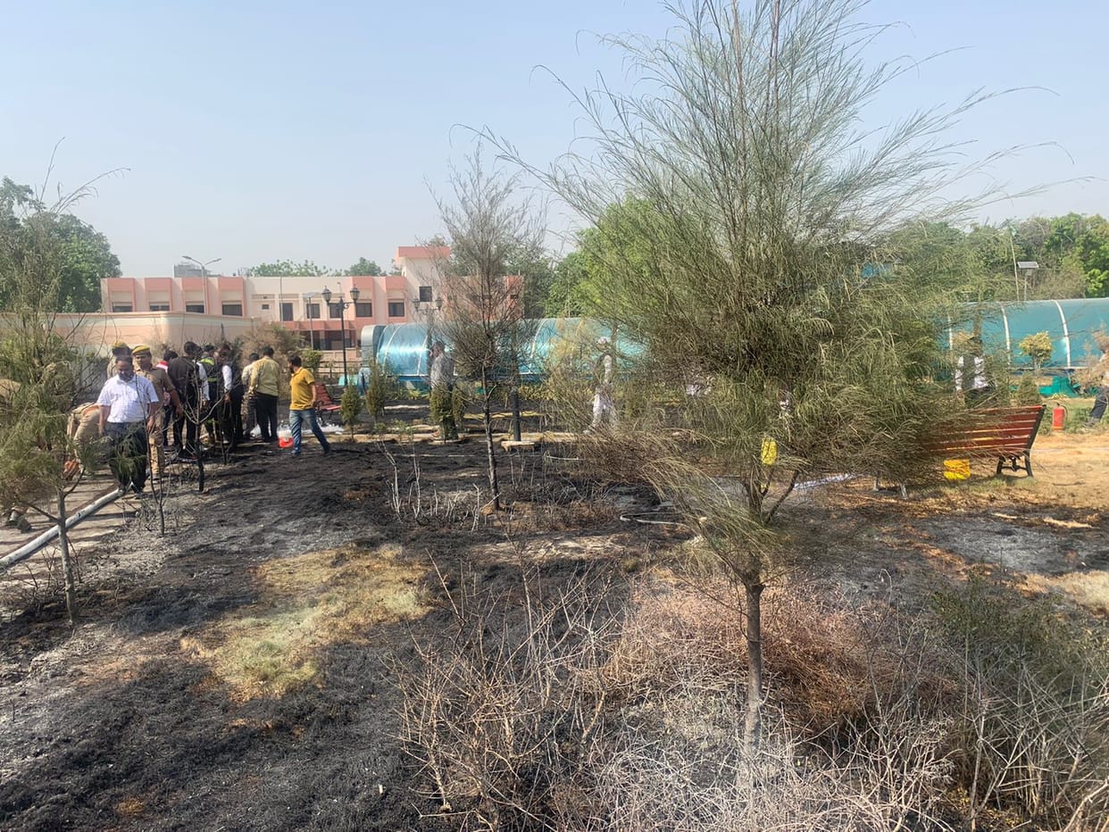 Fire broke out near Circuit House in Varanasi, no loss of life or property