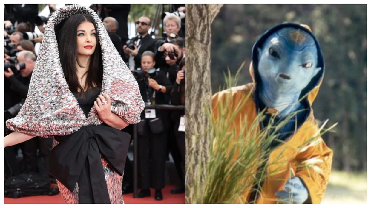 Aishwarya Rai Bachchan got Brutally trolled for her gown at Cannes Festival users remind jaadu of Koi mil Gaya