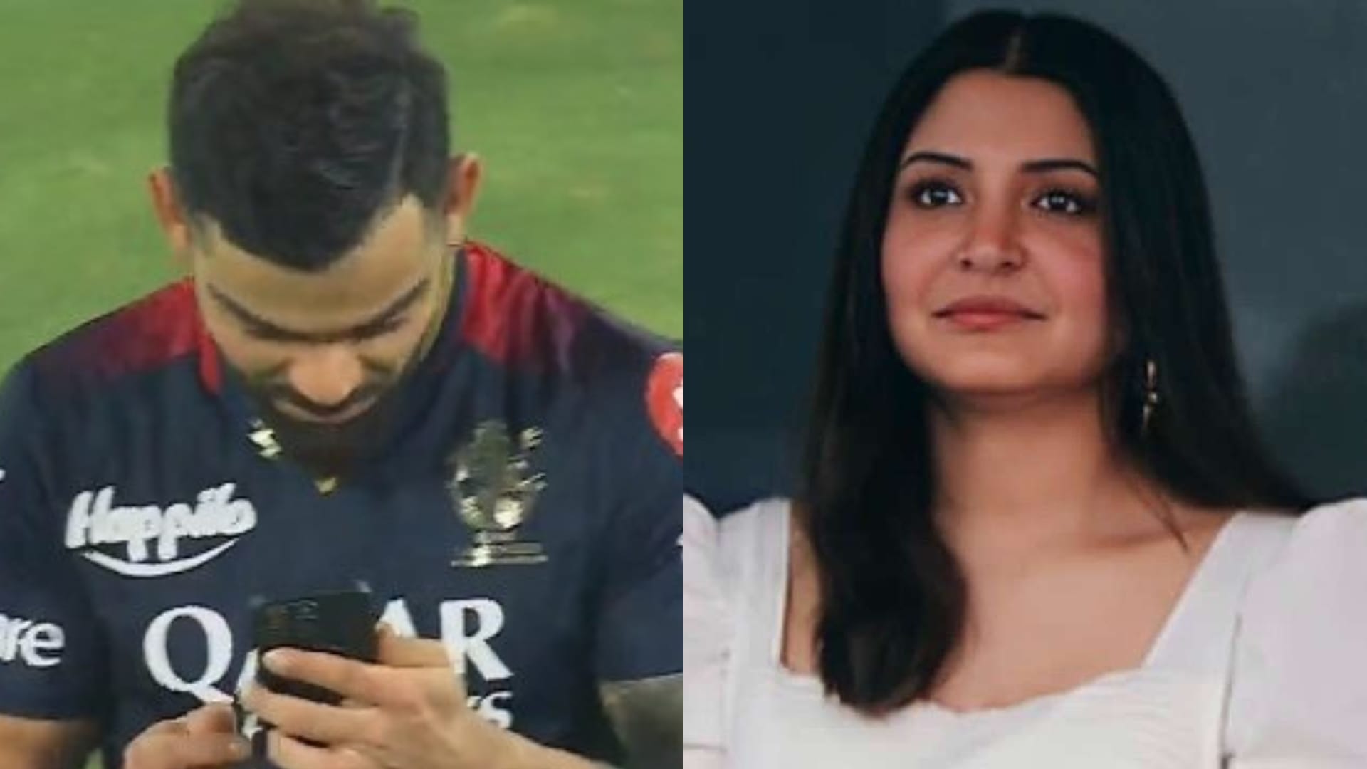 IPL 2023: Virat Kohli video calls Anushka Sharma from field after scoring century, in SRH vs RCB Match, Photos
