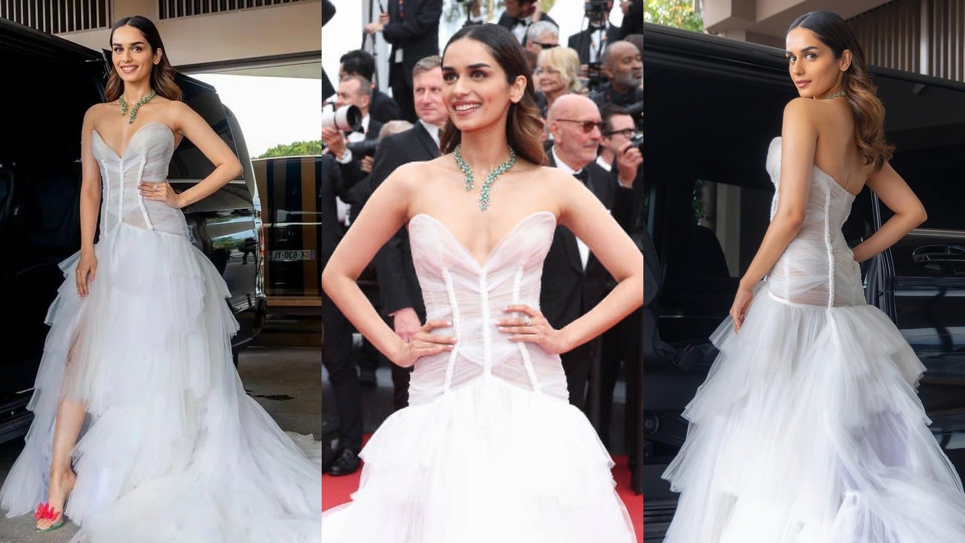 Manushi Chhillar of Bahadurgarh Haryana made her Cannes debut