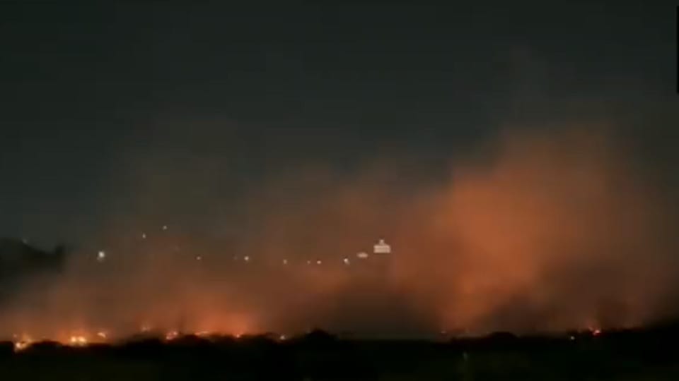 Noida Sector 32 dumping ground caught fire