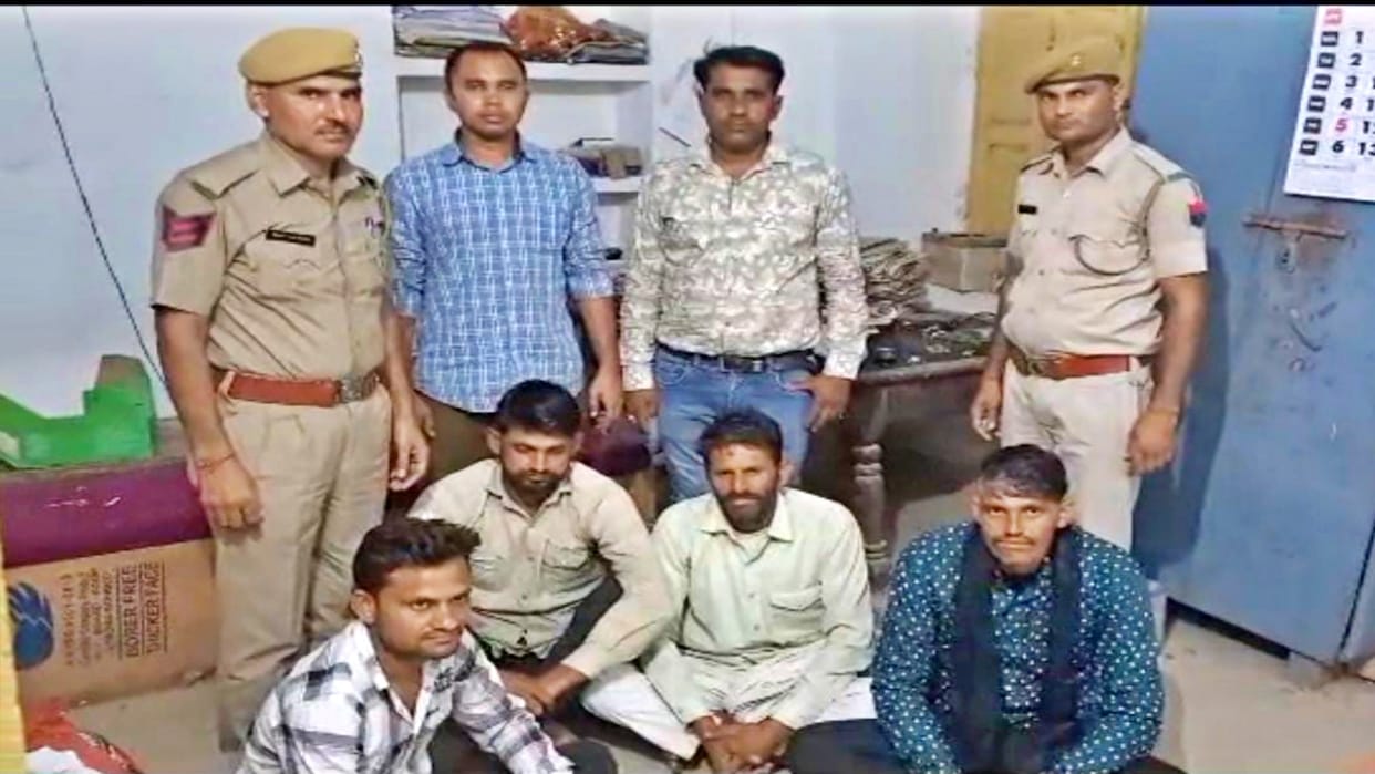 Four gravel mafia arrested for attacking Bharatpur police