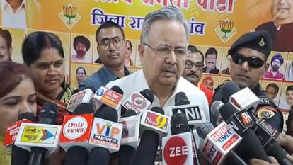 Former CM Raman Singh taunts Baghel government on liquor scam and ED case in Rajnandgaon