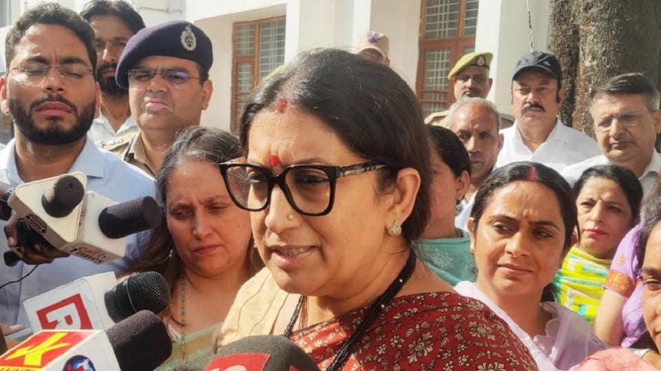 Smriti Irani knows problems people in Udhampur, reached two-day tour state
